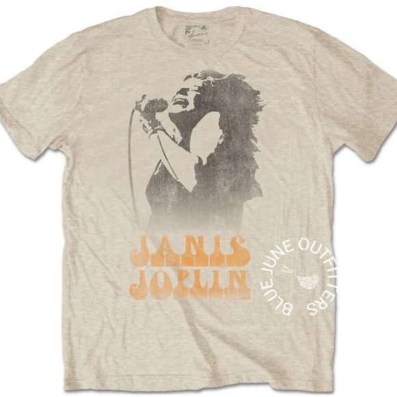 Janis Joplin Singing Tee | Officially Licensed - Picture 1 of 3